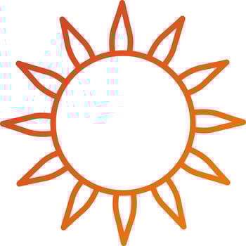Sun Icon Style vector