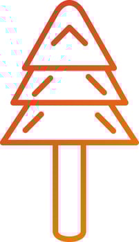 Evergreen Tree Icon Style vector