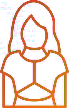 Model Female Icon Style vector