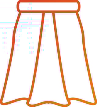 Skirt Icon Style vector