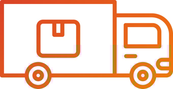 Domestic Shipping Icon Style vector