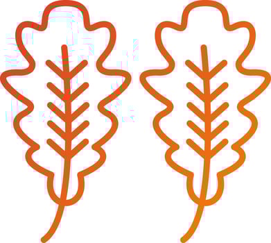 Oak Leaf Icon Style vector