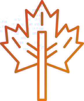 Maple Leaf Icon Style vector