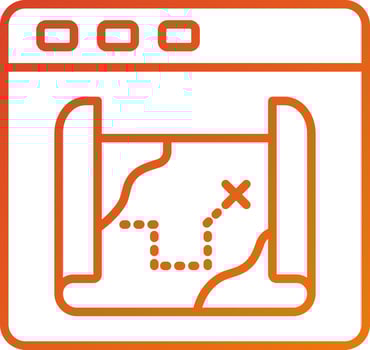 Game Map Icon Style vector