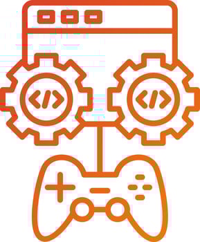 Game Engine Icon Style vector