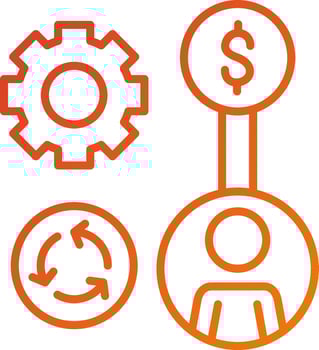 Auction By Proxy Icon Style vector