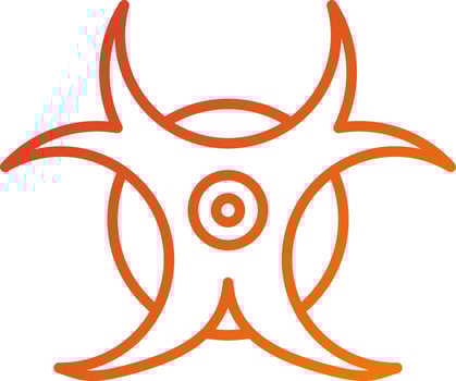 Bio Hazard Icon Style vector