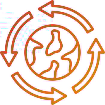 Ecological Integration Icon Style vector