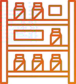On Shelf Availability Icon Style vector