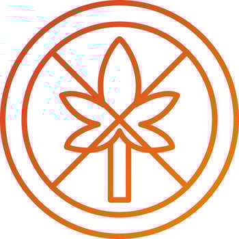 No Thc Icon Style vector