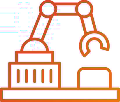 Assembly Machine Icon Style vector