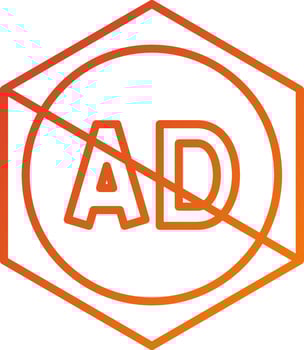 Ad Extension Icon Style vector