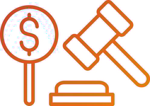 Bid Icon Style vector