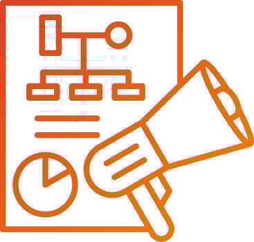 Marketing Plan Icon Style vector