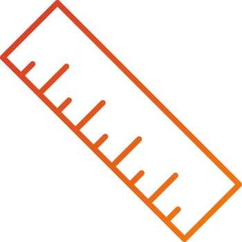 Measuring Icon Style vector