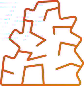 Desert Cave Icon Style vector