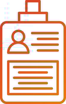 Identity Card Icon Style vector