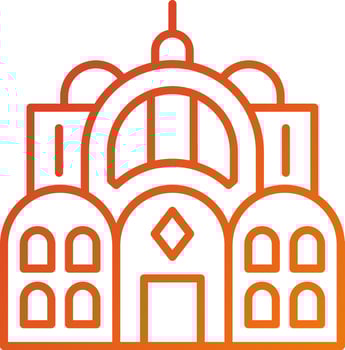 Desert Palace Icon Style vector