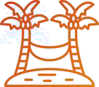 Hammock Icon Style vector