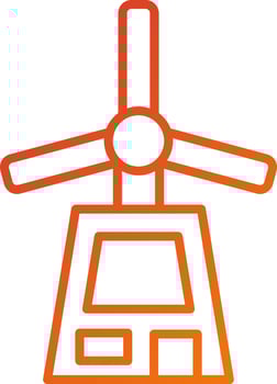 Windmill Icon Style vector