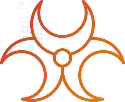 Biohazard Icon Style vector