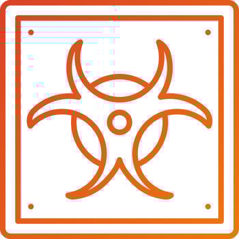 Biohazard Icon Style vector