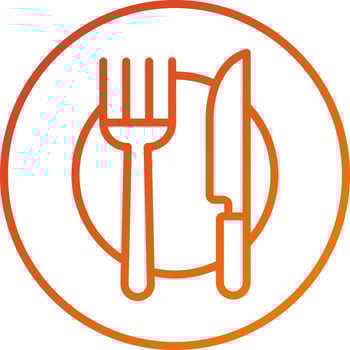 Dinner Icon Style vector