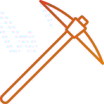 Pickaxe Icon Style vector