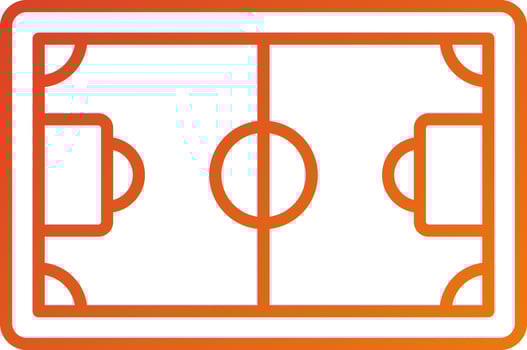 Football Field Icon Style vector