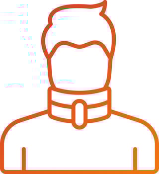 Broken Neck Icon Style vector