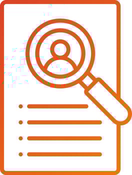 Customer Discovery Icon Style vector