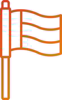 Dubai Flag Icon Style vector