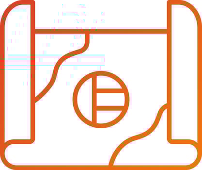 Dubai Map Icon Style vector
