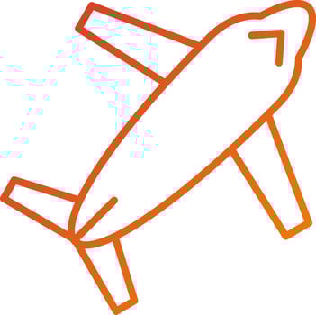 Plane Icon Style vector