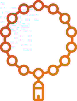 Tasbih Icon Style vector