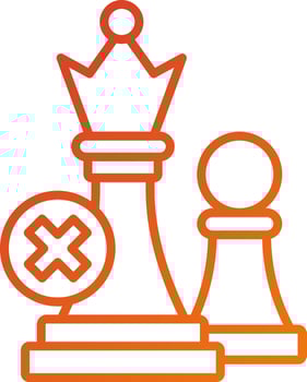 Contra Strategy Icon Style vector