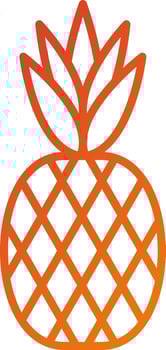 Pineapple Icon Style vector