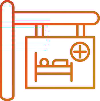 Hotel Capacity Icon Style vector