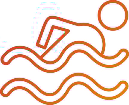 Swimming Pool Icon Style vector