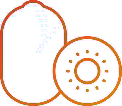 Kiwi Icon Style vector