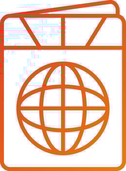 Passport Icon Style vector