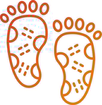 Reflexology Icon Style vector