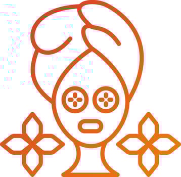 Spa Eye Treatment Icon Style vector