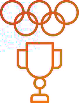 Olympic Games Icon Style vector