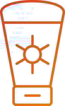 Sunscreen Icon Style vector