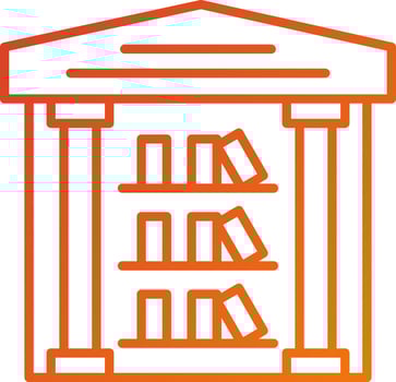 Library Icon Style vector