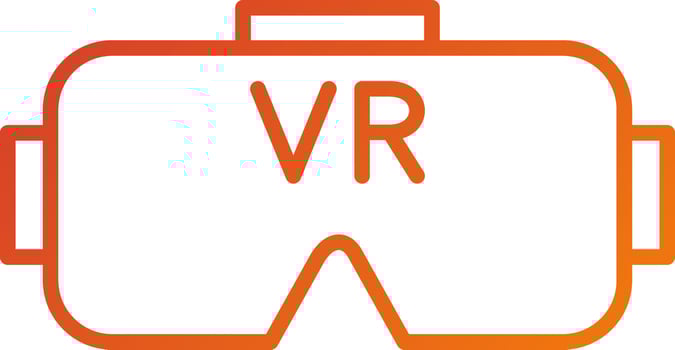 VR Headset Icon Style vector