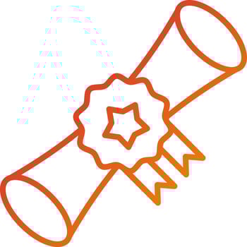 Bachelor Degree Icon Style vector