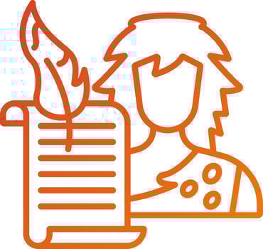 Historian Man Icon Style vector