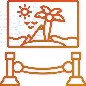 Exhibit Icon Style vector